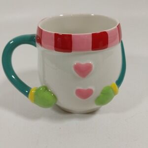 Hallmark Heart Sweater 14oz Coffee Or Cocoa Mug Winter Snowman